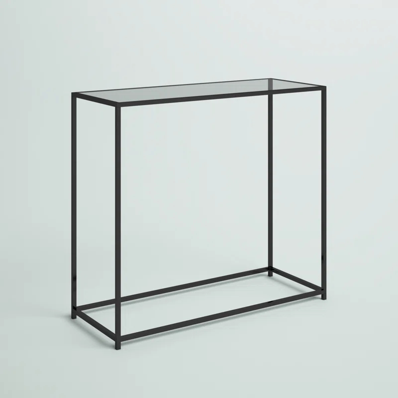 Mercury Row® Amora 31'' Glass Top Console Table