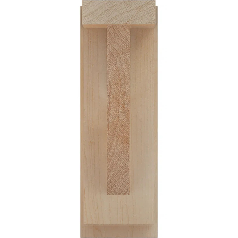 Ekena Millwork Traditional H 2.5'' W D Wood Bracket / Corbel