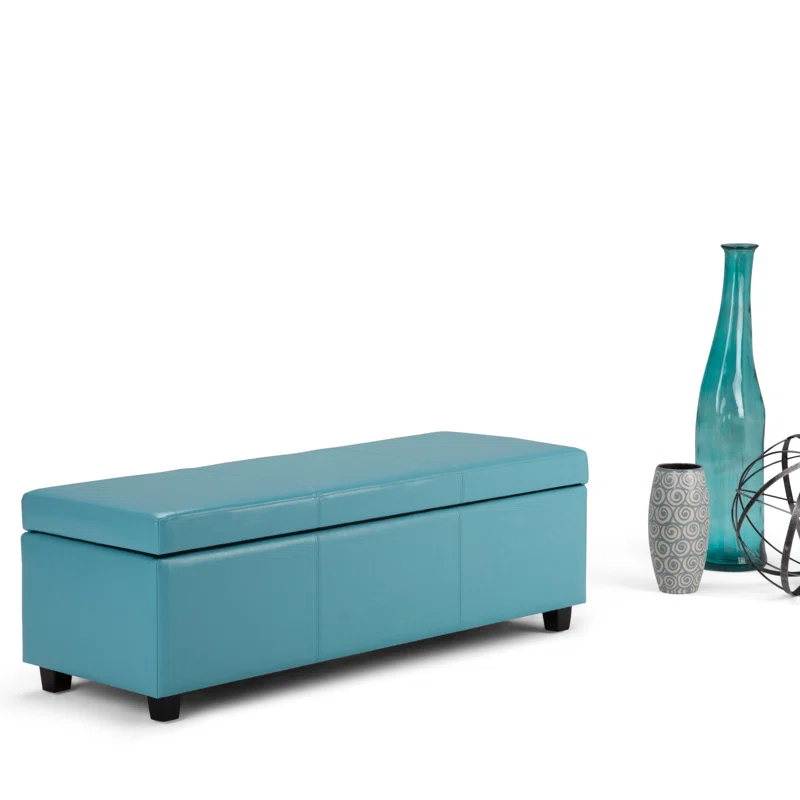 Simpli Home Avalon Storage Ottoman Bench,Assembled