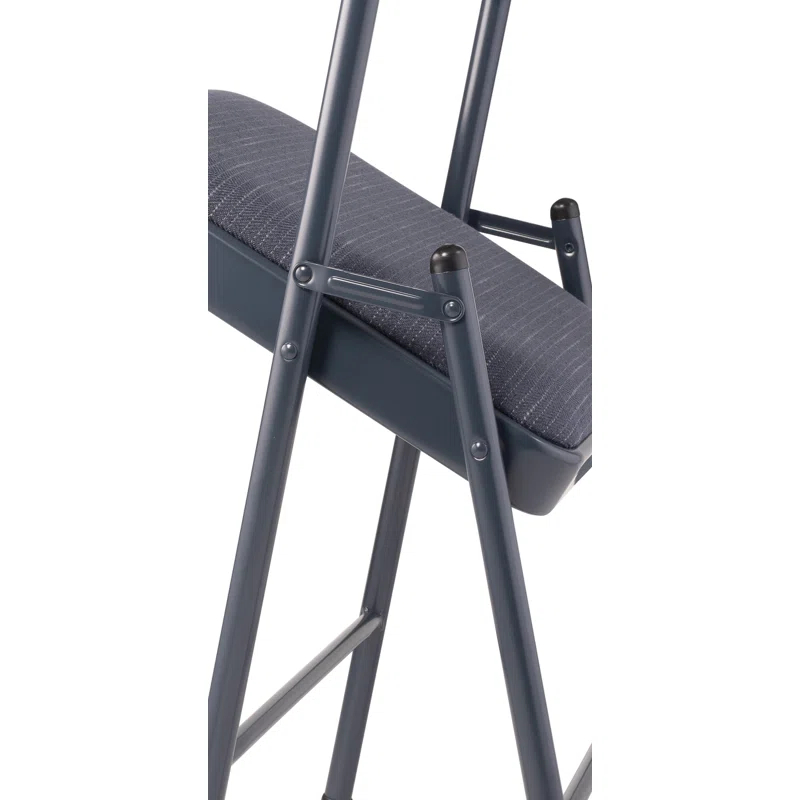 National Public Seating Commercialine Fabric Padded Stackable Folding Chair Folding Chair Set (Set of 4)