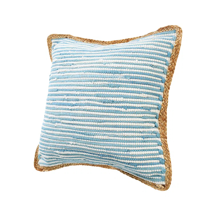 Beachcrest Home™ Chindi Handmade Striped Throw Pillow