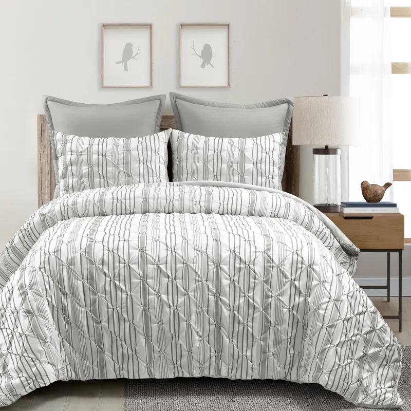 Lush Decor Ravello Pintuck 5 Piece Comforter Set