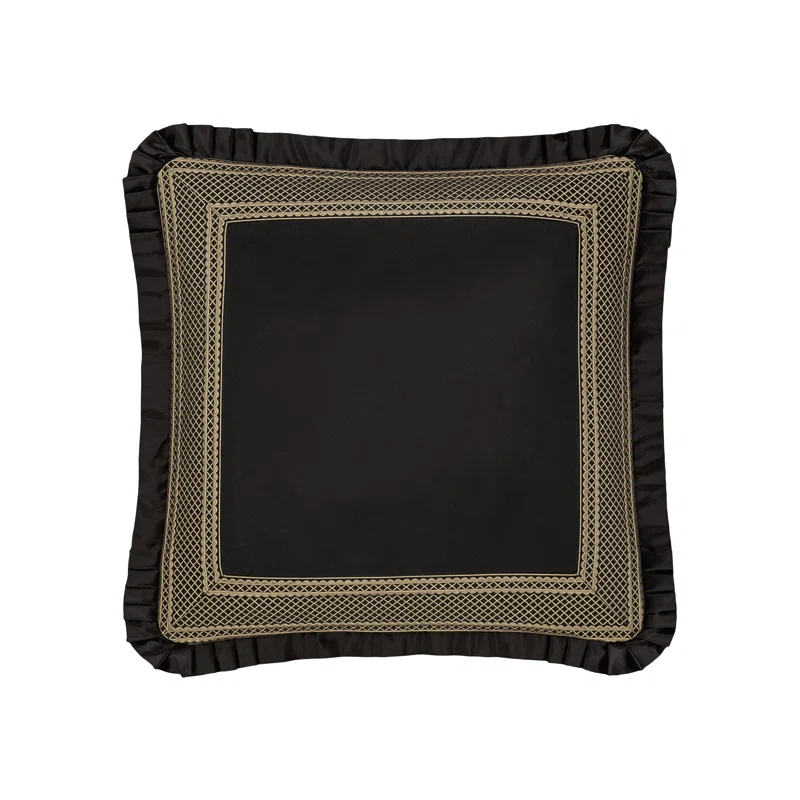 Five Queens Court Branson Black & Euro Sham