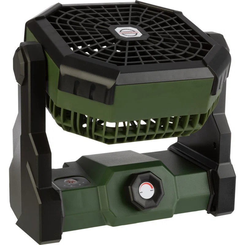 wakeman Wakeman Outdoors Camping Fan and Tent Light - Rechargeable 5400mAh Lithium Battery, Green