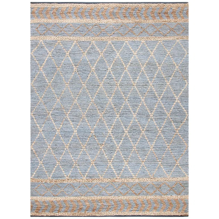 Sand & Stable™ Phippsburg Geometric Handwoven Natural/Blue Area Rug