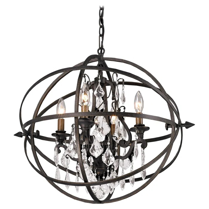 Troy Lighting Byron 4 - Light Globe Chandelier