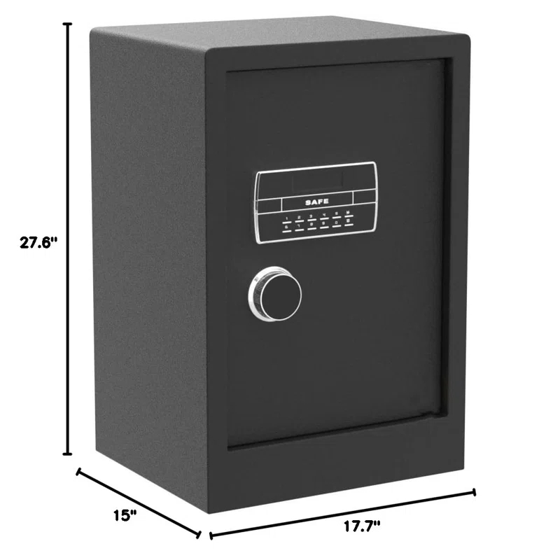 MASTER CRAFT WINDOW AND DOOR Large Safe Box ,4.2 Cubic Feet Home Safe Box With Fireproof Waterproof 27.6In Security Big Safe With Electronic Keypad Digital Lock For Office Hotel