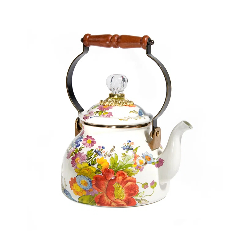 Flower Market 2 Quart Tea Kettle