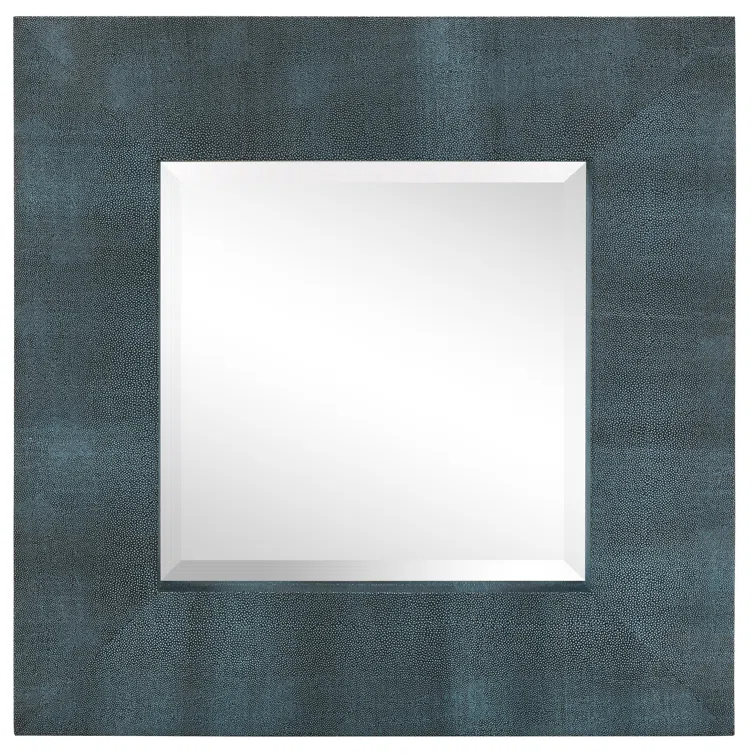 Empire Art Direct Square Leather Mirror