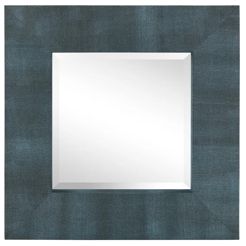 Empire Art Direct Square Leather Mirror
