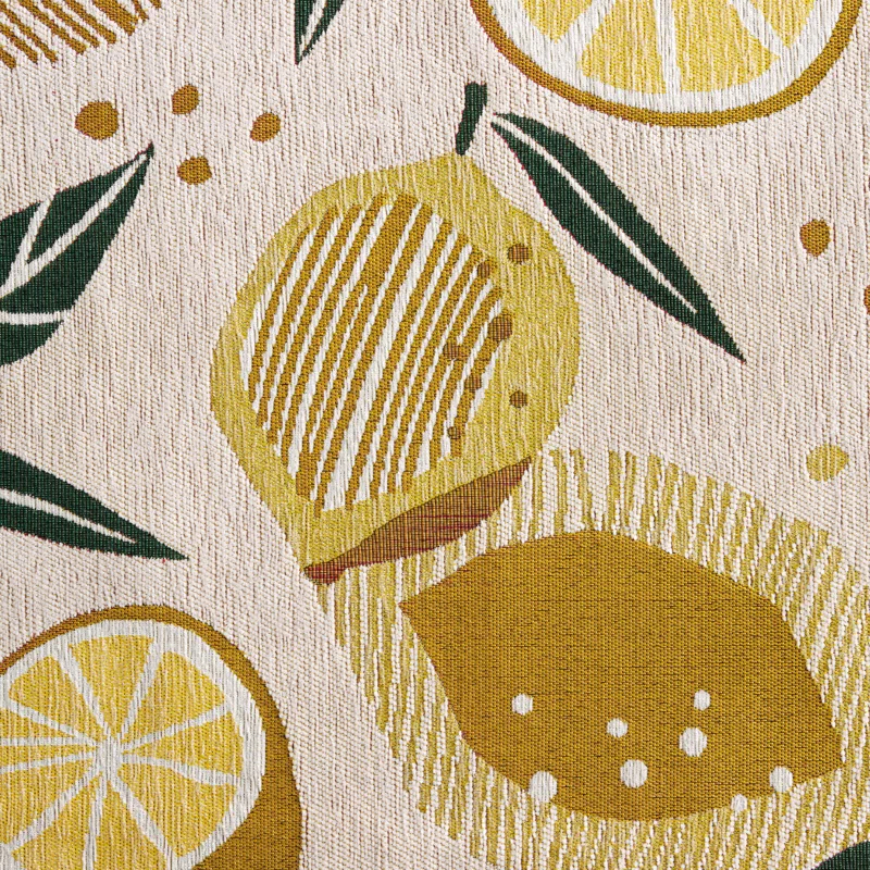 Town & Country Living TOWN & COUNTRY Living Livie Fresh Lemon Everwash Washable Non-Slip Backing Kitchen Runner Rug
