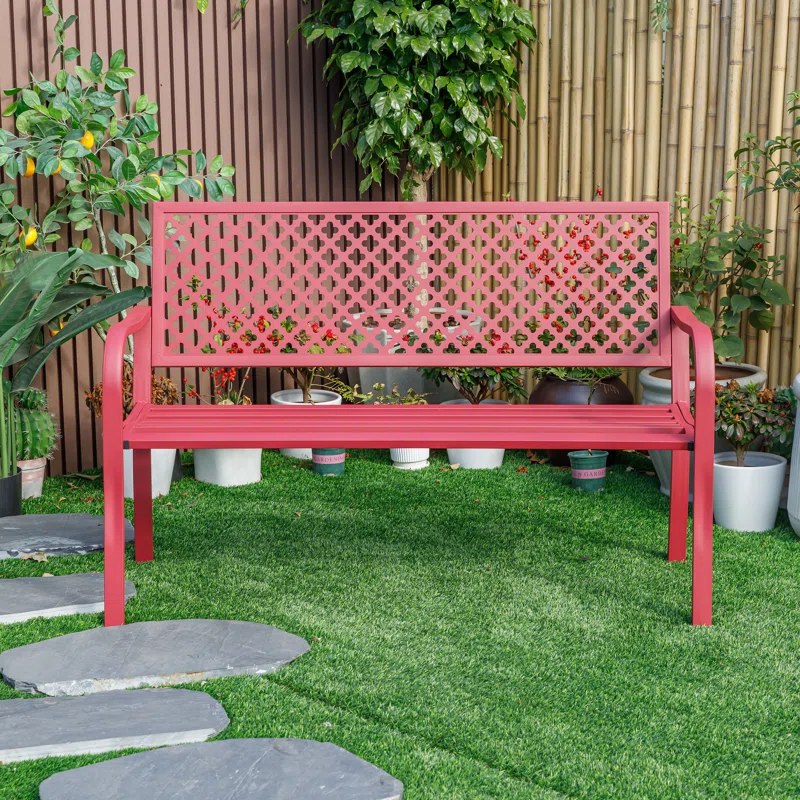 Hi-Line Gift Ltd. GARDEN BENCH Metal Outdoor Bench
