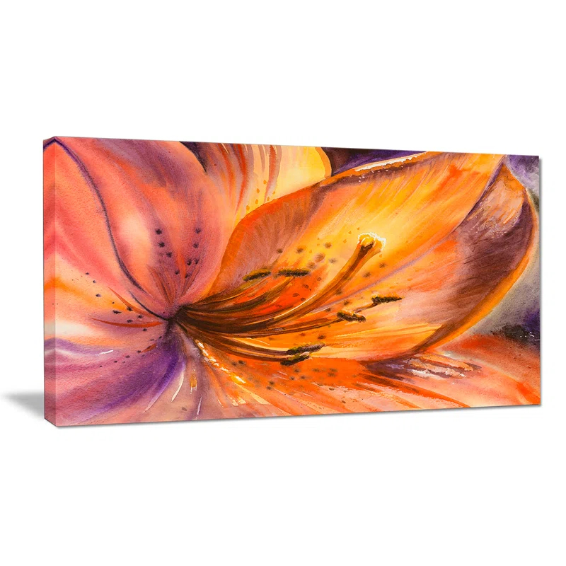 " Orange Lily Flower "