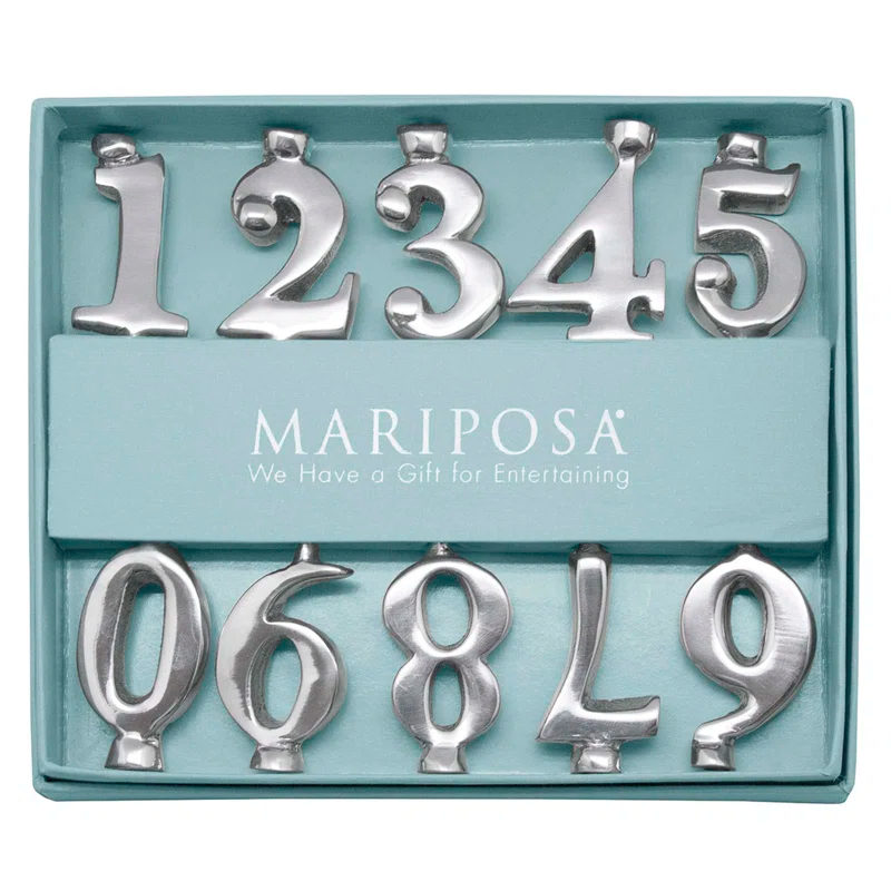 Mariposa Let's Celebrate 3'' H Metal Tabletop Candlestick