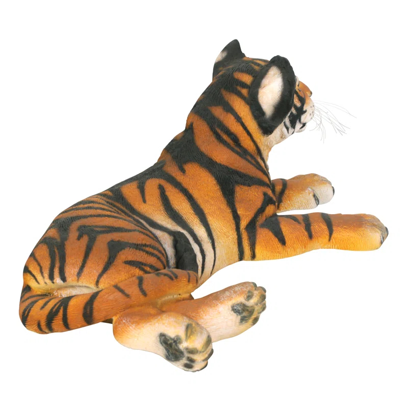 Design Toscano The Grand Scale Wildlife Animal Lying Down Tiger Cub Statue