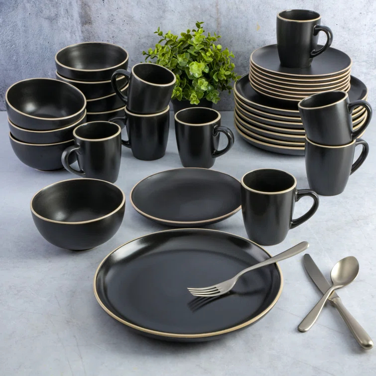 Gibson Gibson Home Rockaway 32 Piece Dinnerware Set