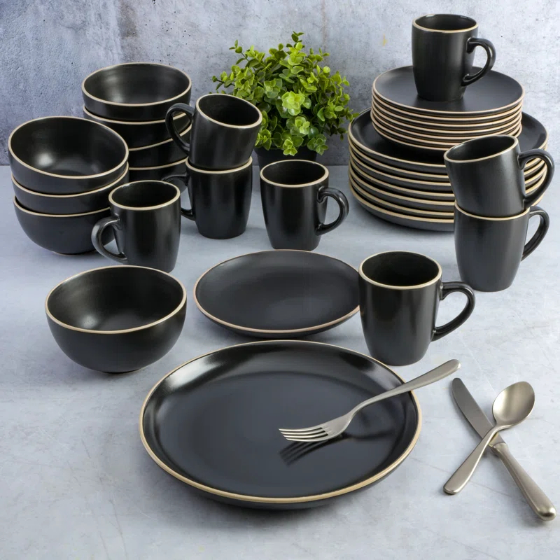Gibson Gibson Home Rockaway 32 Piece Dinnerware Set