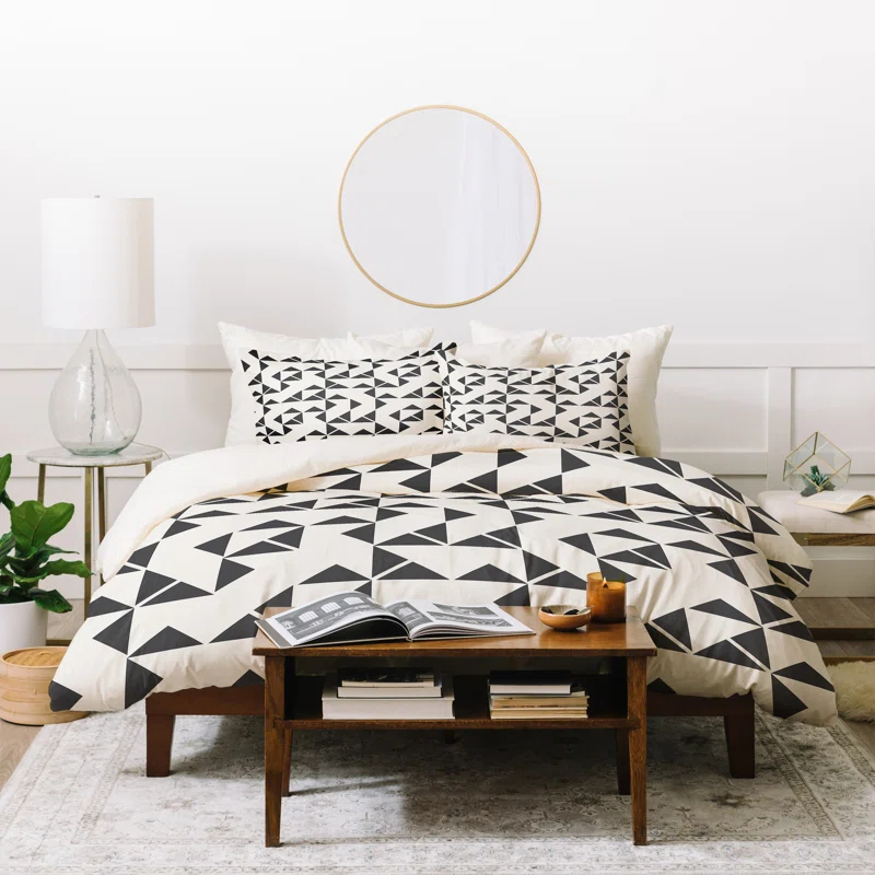 Deny Designs Modern & Contemporary Geometric Shapes Duvet Cover Set