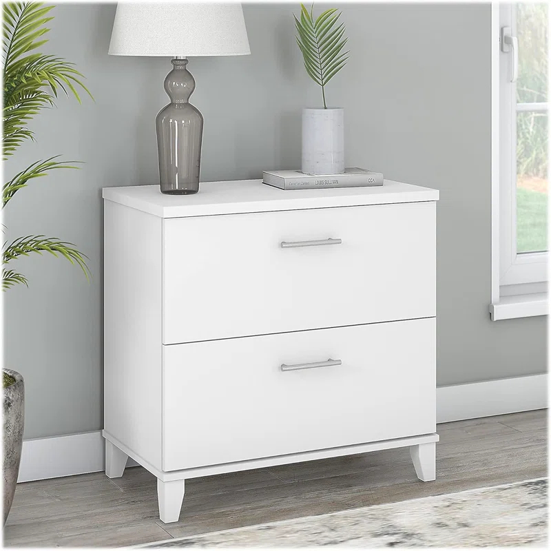 Corrigan Studio® 2 Drawer Lateral File Cabinet | Large Office Storage Unit For Home Or Commercial Spaces