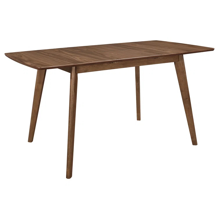 Coaster Furniture Coaster Furniture Alfredo Extension Leaf Dining Table Natural Walnut