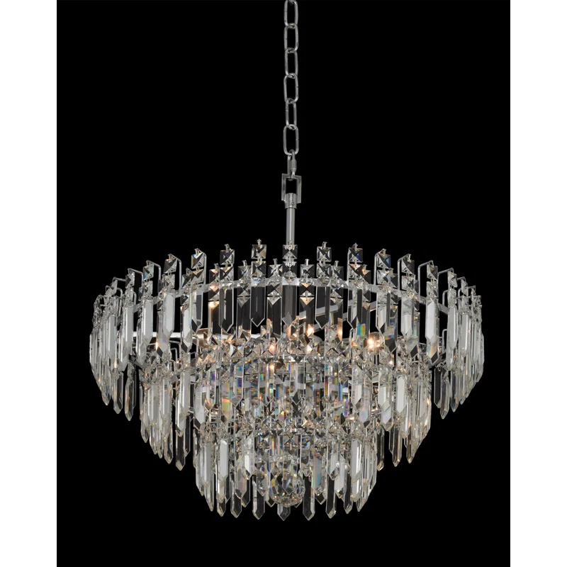 Allegri by Kalco Lighting Pandoro 6 - Light Dimmable Tiered Chandelier