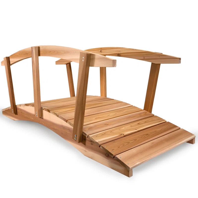 All Things Cedar Garden Bridge with Side Rails