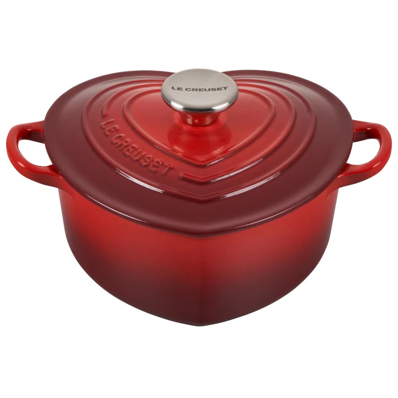 Le Creuset Le Creuset Enameled Cast Iron L'Amour Collection 2 Qt Heart Sheped Dutch Oven with Lid