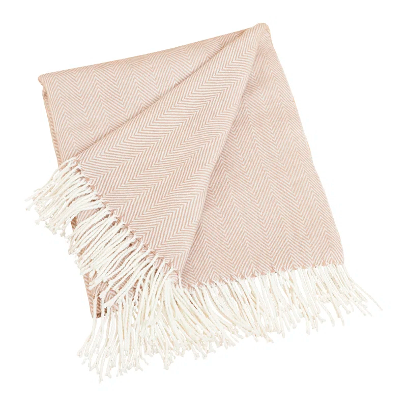 Saro Sevan Collection Hand Woven Throw Blanket