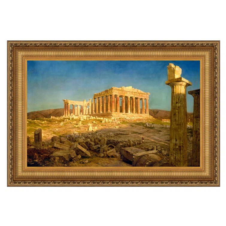 Design Toscano The Parthenon by Frederic Edwin Church Framed Print on Canvas