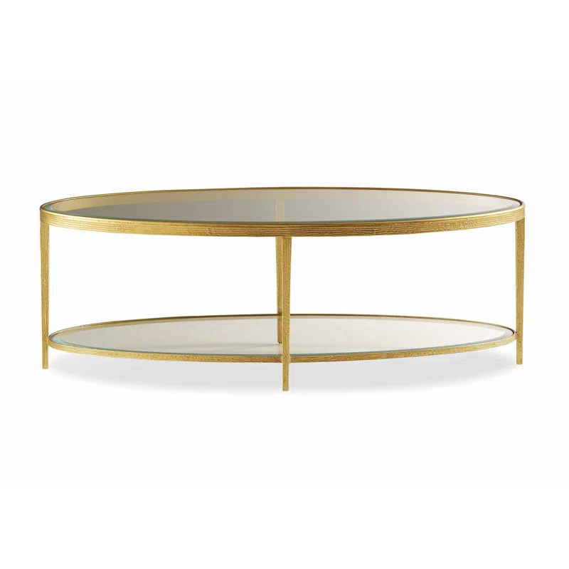 Maitland-Smith Jinx Glass Top Coffee Table