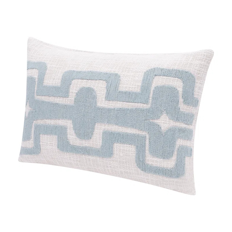 Stacy Garcia Home Geometric Handmade Cotton Wool Blend Decorative Throw Pillow