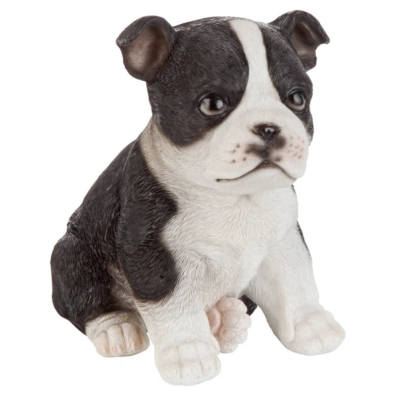 Design Toscano Boston Terrier Puppy Partner Dog Statue
