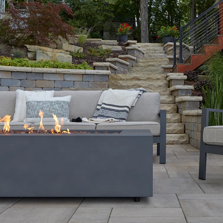 AEGEAN Propane / Natural Gas Outdoor Fire Pit Table