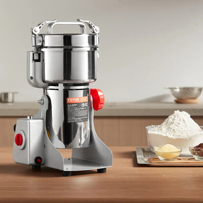VEVOR 500g Commercial Spice Grinder Electric Grain Mill Grinder High Speed