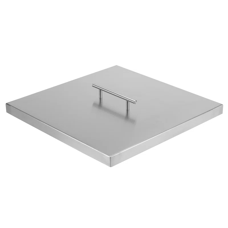 Celestial Fire Glass Stainless Steel Fire Pit Lid for Square Fire Pits