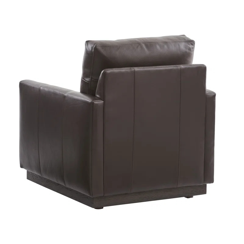 Barclay Butera Upholstery Faux Leather Armchair