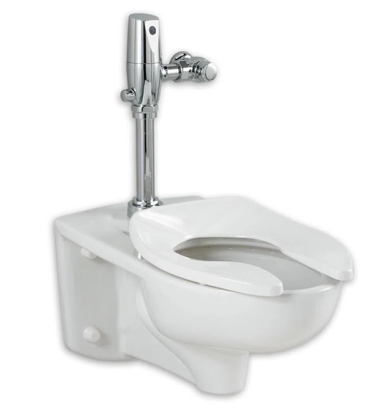 American Standard 2257.528.020 American Standard Afwall 1.28 Gallons GPF Elongated Wall Mounted Flushometer Toilet (Seat Not Included)
