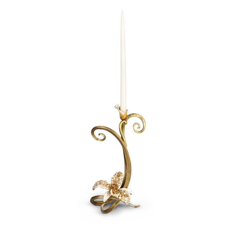 16.5" Pewter Tabletop Candlestick