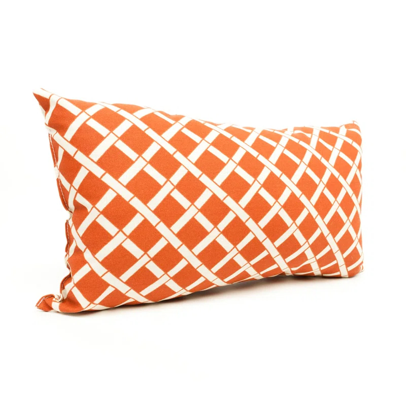 Majestic Home Goods Bamboo Geometric Indoor/Outdoor Reversible Throw Pillow