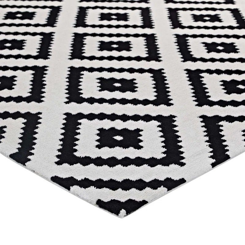 Modway Alika Abstract Diamond Trellis Area Rug