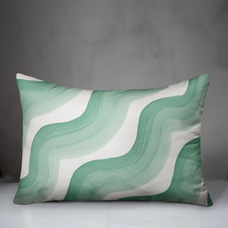 Designs Direct Creative Group Striped Indoor/Outdoor Reversible Throw Pillow