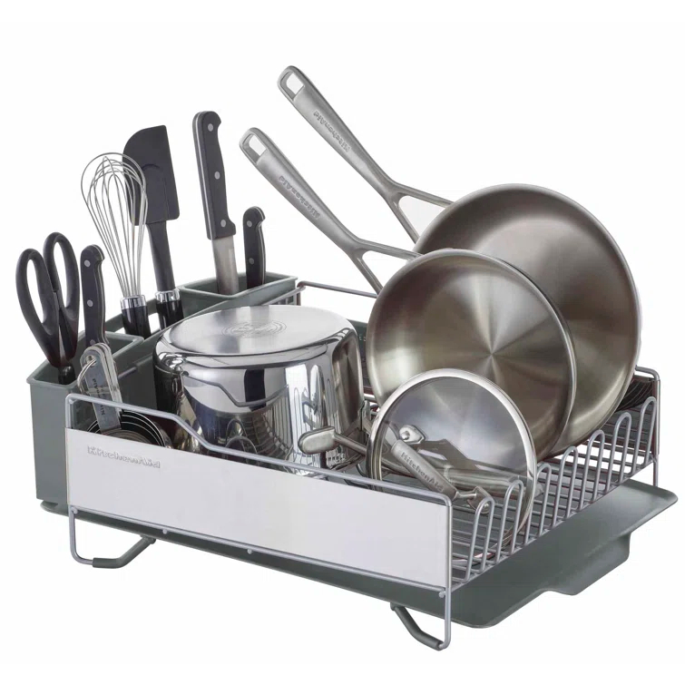 KitchenAid® KitchenAid® Full Size Dish Rack, Light Grey