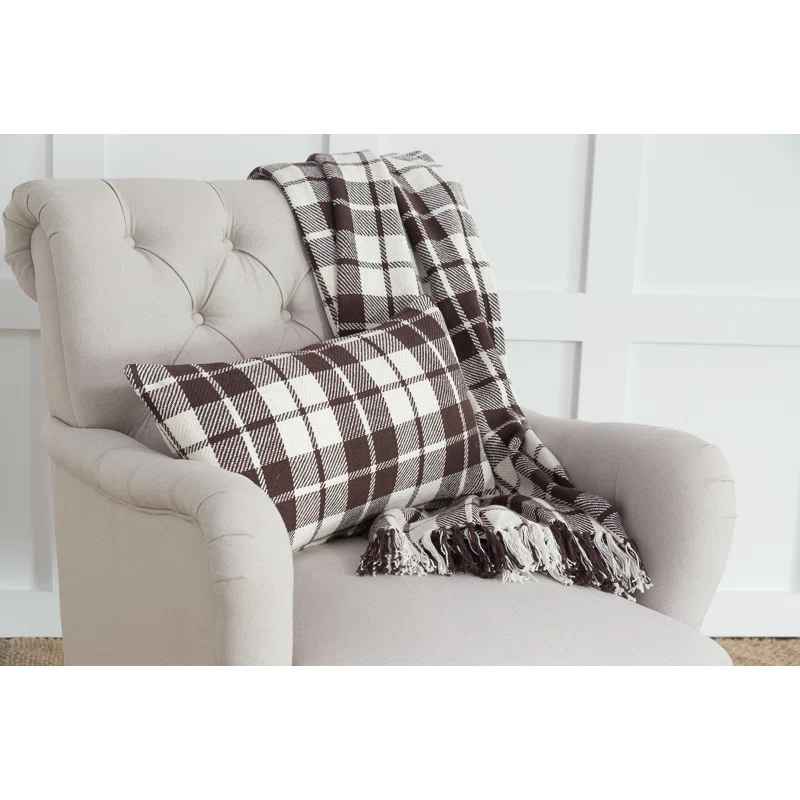 C&F Home Sheridan Plaid Woven Thanksgiving Throw Pillow