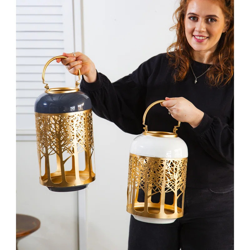Solar Powered 2 Piece Tree of Life LED Indoor/Outdoor Lanterns