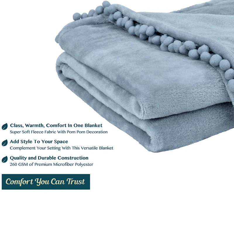 Pavilia Hand Woven Throw Blanket