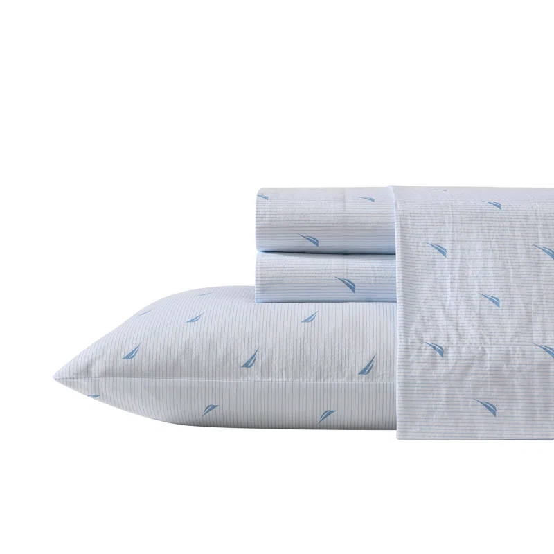 Nautica Nautica Printed Cotton Percale Sheet Sets