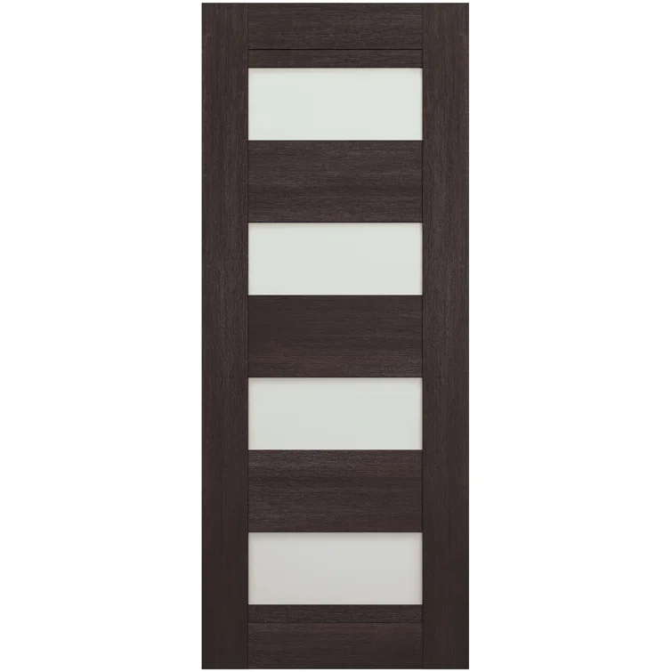 Belldinni Avon 07-08 Solid Manufactured Wood and Glass Standard Door Slab