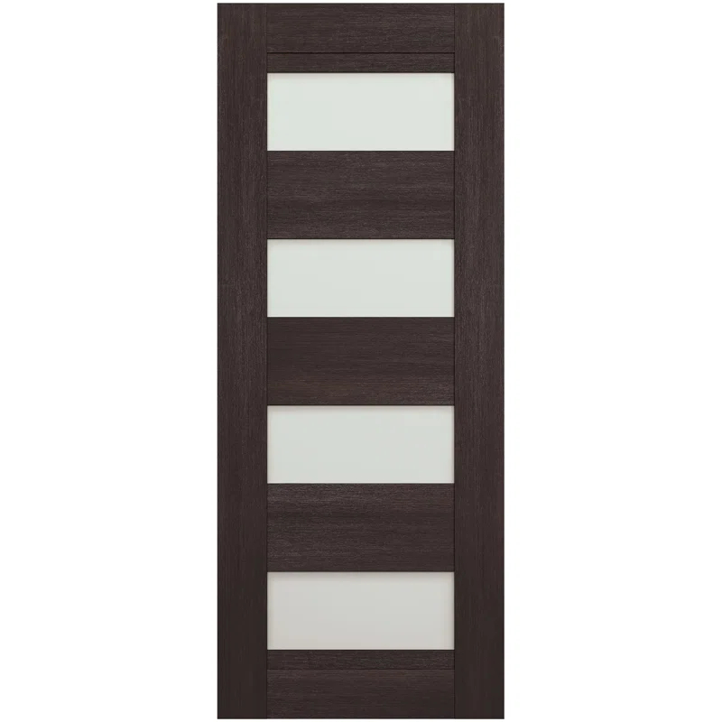 Belldinni Avon 07-08 Solid Manufactured Wood and Glass Standard Door Slab