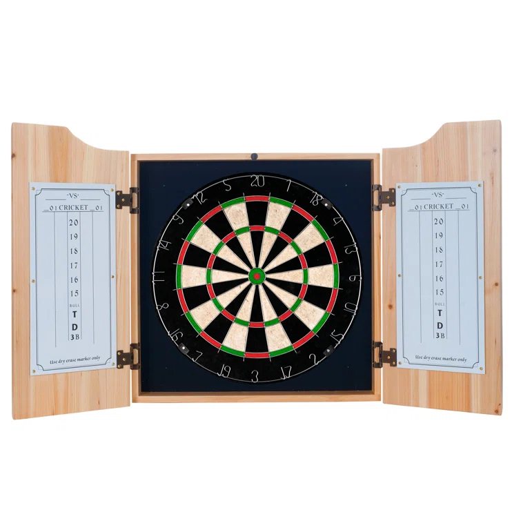 Trademark Global Trademark Global Bristle Dartboard And Cabinet Set (Darts Included)