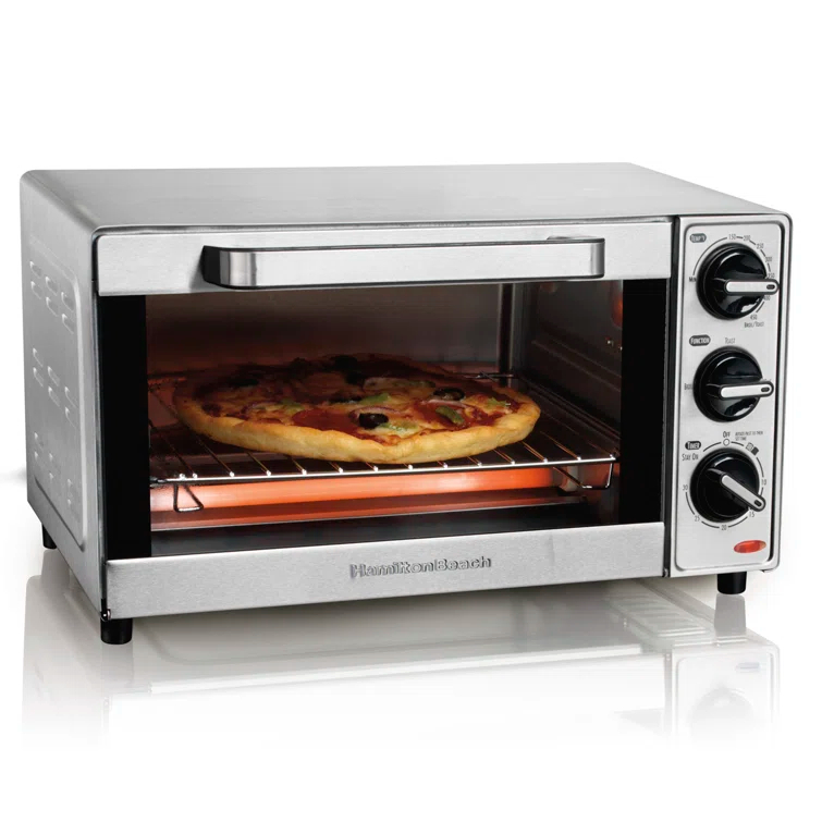 Hamilton Beach® Large 4-Slice Countertop Toaster Oven & Pizza Maker & Reviews | Wayfair